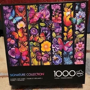 Buffalo David Bitton Vibrant Floral and Butterfly Puzzle